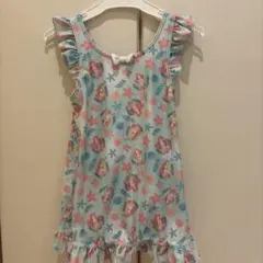 アリエル水着女の子用 ワンピース水着 水色 フリル　130cm