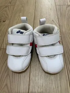 ASICS ベビーシューズ 12.5cm ホワイト/ネイビー/レッド