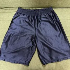 ネイビー　ポリエステル バスケットボールパンツ　140のサムネイル