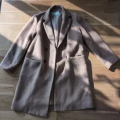 【美品】ナノユニバース　ベージュ ロングコート　チェスターコート