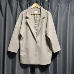 オーバーサイズ チェスターコート