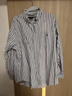 Ralph Lauren BIG SHIRT ストライプシャツ L