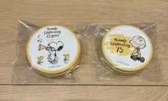 プチキャン　2個　スヌーピー　チャーリー　ウッドストック