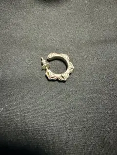 クロムハーツ クロスバンド フープ ピアス SV925 シルバー 片耳用