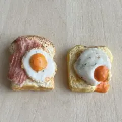 ミニチュアフード トースト2種セット 樹脂粘土 ハンドメイド