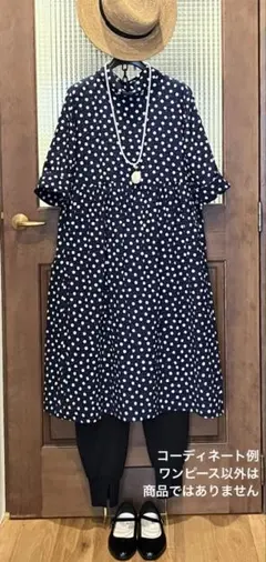 未使用に近い✨tricot COMME des GARÇONSドット春夏秋ワンピ