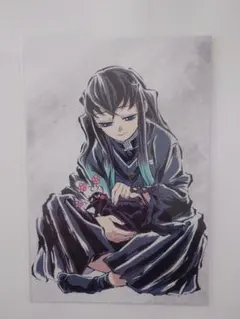 【匿名配送】鬼滅の刃 時透無一郎 全集中展 幕間画ポストカード ⑤