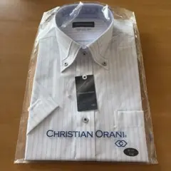 CHRISTIAN ORANI 半袖シャツ M (39) ストライプ　青山