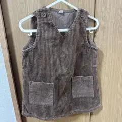 コーデュロイ ノースリーブワンピース 90サイズ