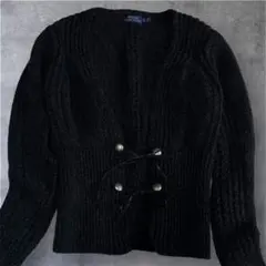 極美品✨ポロラルフローレン　濃グレー系カーディガン 長袖　XS ＝M位