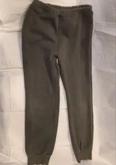 【devirock】デビロック　裏起毛　カーキ　長ズボン　150cm