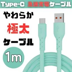 【新品未使用】Type-C 充電ケーブル USB PD 1m 急速充電 緑