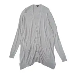 Theory セオリー 長袖 サイドスリット カーディガン ロング グレーのサムネイル