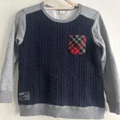 La Chiave ラキエーベ ケーブルニットトレーナー 120 130センチ