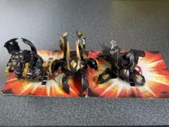 爆丸 3体セット ブラック ホワイト ブルー系 - メルカリ