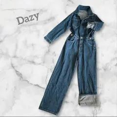 デニム　ジャンプスーツ　つなぎ　オールインワン　Ｌ　Ｙ2Ｋ