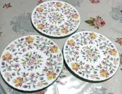 ◆MINTON◆美しい！！ ハドンホール プレート 3枚セット！！のサムネイル