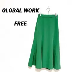 GLOBAL WORK グローバルワーク マーメイドスカート グリーン 【F】