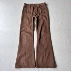 vintage BIG JOHN ブラウン フレアパンツ ベルボトム 希少のサムネイル