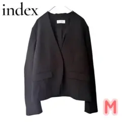 indexインデックス ノーカラージャケット M ブラック フォーマル オフィス