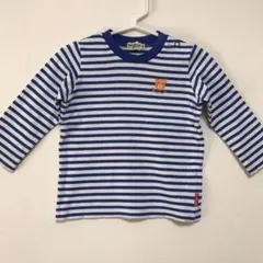 ミキハウス ホットビスケッツ  ボーダー ロンT 80 男の子