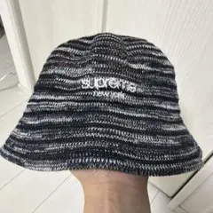 Supreme バケットハット ブラック ホワイト