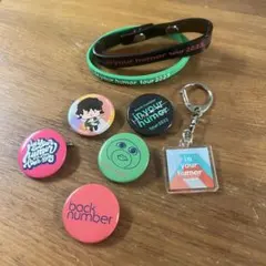 backnumber バックナンバー缶バッジ&ラバーバンド&キーホルダー　全8点