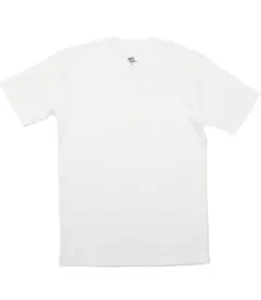 ホワイト ヘンリーネック Tシャツのサムネイル