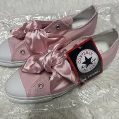 【新品】CONVERSE ALL STAR リボン付きピンクスニーカー