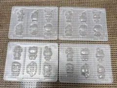 ペコ&サンリオ なかよしシールグミ 型 ＡＢ2種　4枚セット