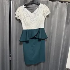 レースペプラムナイトドレス アイボリー・グリーン