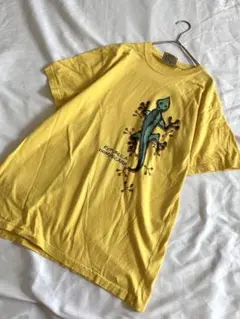 古着　トカゲ　Tシャツ Lサイズ　爬虫類　アニマル