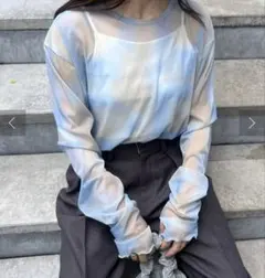 【未使用】ciaopanictypy WILLOW 総柄シアー シースルー