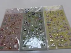 ぷくぷくシール 3シートセット