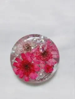 レジンヘアゴム ハンドメイド ピンクパープル 紫陽花 ふんわり 上品