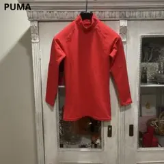 puma プーマ インナーシャツ M レッド モックネック ゴルフ