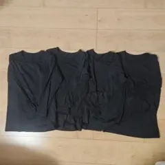 FIBER HEAT 黒 アンダーシャツ 150　4枚組