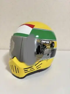 SIMPSON M30 F1 セナ仕様　新品ミラーシールド SIMPSON（バイク） シンプソン M30 （MODEL 30） フルフェイス