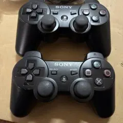 PS3 コントローラー ブラック　2個(USBケーブルおよび電源ケーブル付)