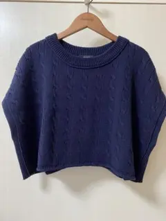 値下げ！美品⭐︎ジャーナルスタンダードのネイビー ケーブル編み ニットベスト