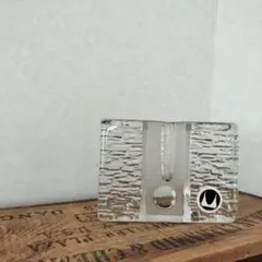西ドイツ Walther 60s ガラスブロック一 輪挿し 花器
