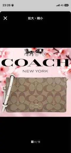 COACHショルダーバッグアンナ フォルドオーバークロスボディ