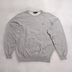90s 00s Polo Ralph Lauren スウェットシャツ グレー L