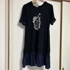 axes femme アクシーズファム　蝶柄　チュニック