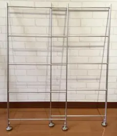 無印良品 ステンレスユニットシェルフ 追加用帆立 小 高さ83cm用 2個セット