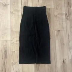 UNIQLO リブ編み ブラック タイトスカート Sサイズ
