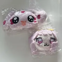 プリキュア ぬいぐるみクリップ ミップル パフ 2点セット