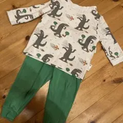 UNIQLO ベビーパジャマ 90サイズ 恐竜柄