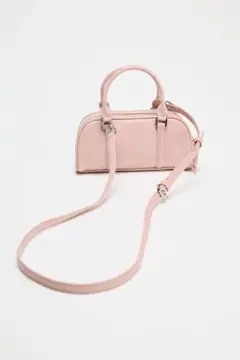 ZARA ミニボストンバッグ ピンク
