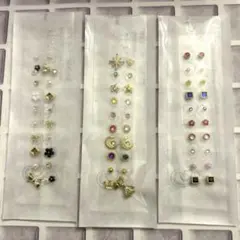耳ツボジュエリー60粒　ゴールドセット3
